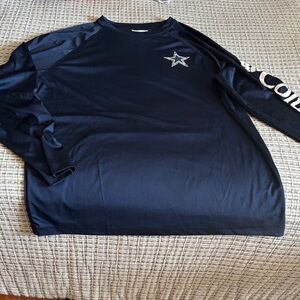 NFL Columbia Dallas cowboys Dark Blue Long Sleeve Tee with Star Logo